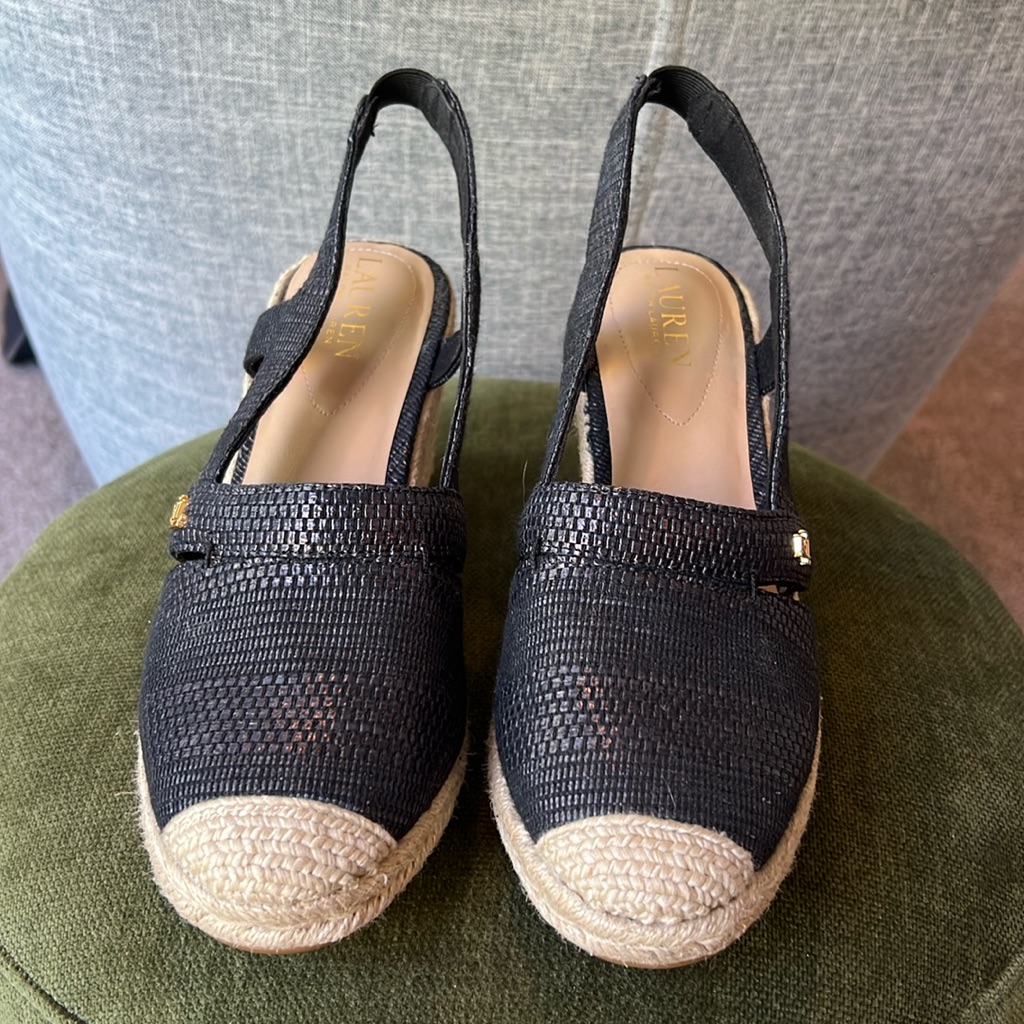 Ralph Lauren Sling-Back Espadrilles